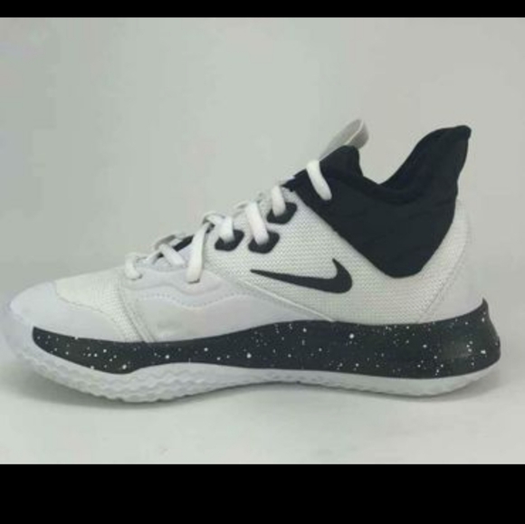Used like new Nike Mens PG (Paul George) 3 TB CN9512-108 White Black Basketball - Picture 5 of 6